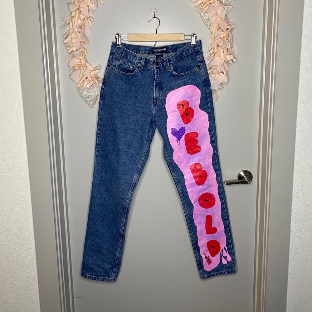 Custom, hand-painted jeans!